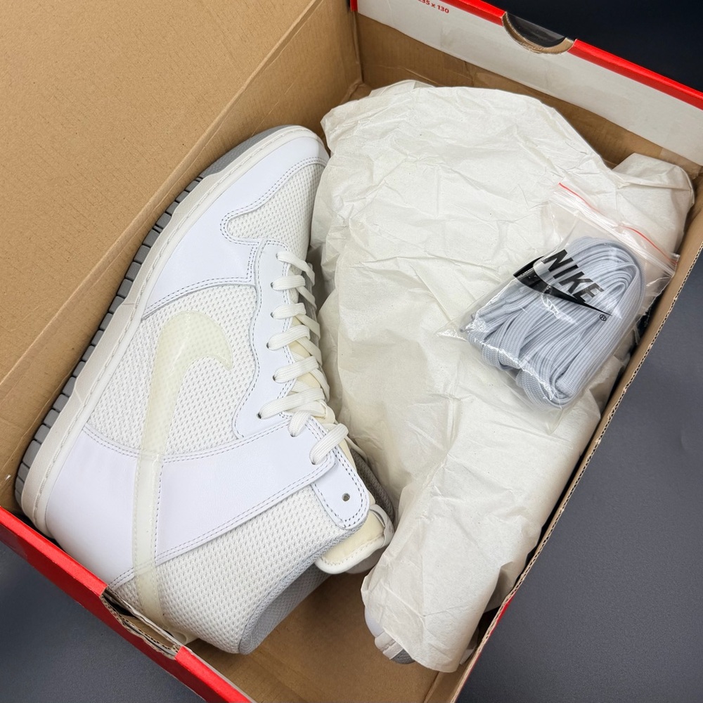 Nike Wmns Dunk Wedge Sky Hi Essential 'Sail' - Rare - Picture 4 of 15